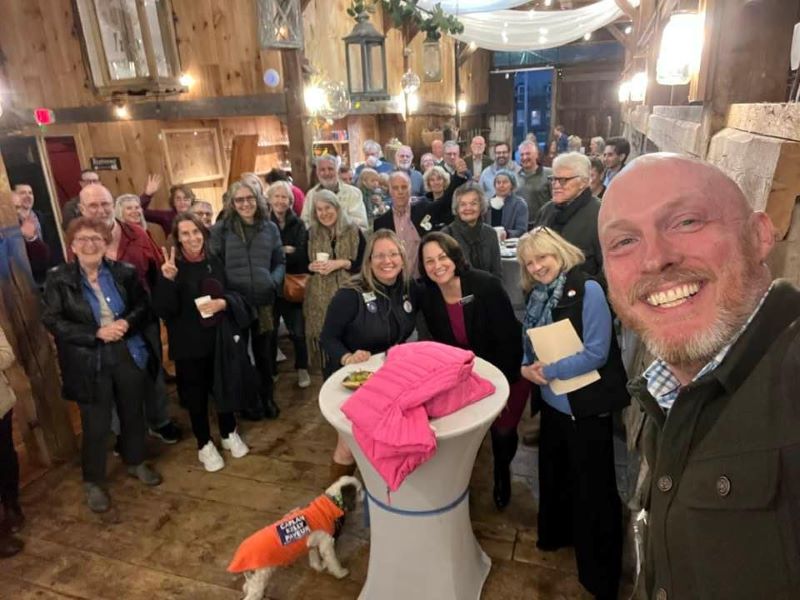 Thank you to everyone who attended the event at Colby Hill Inn in Henniker on October 9th. It was a great evening! Stu Green takes a selfie with attendees to show the great turnout.