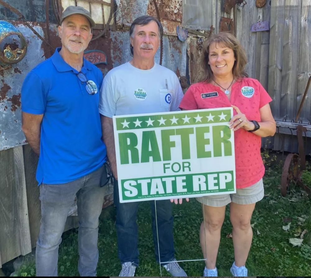 Tony with his friends Representative Hal Rafter and Representative Kat McGhee.